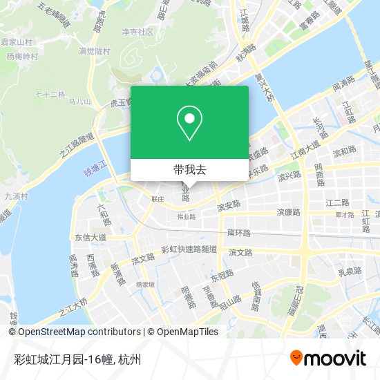 彩虹城江月园-16幢地图