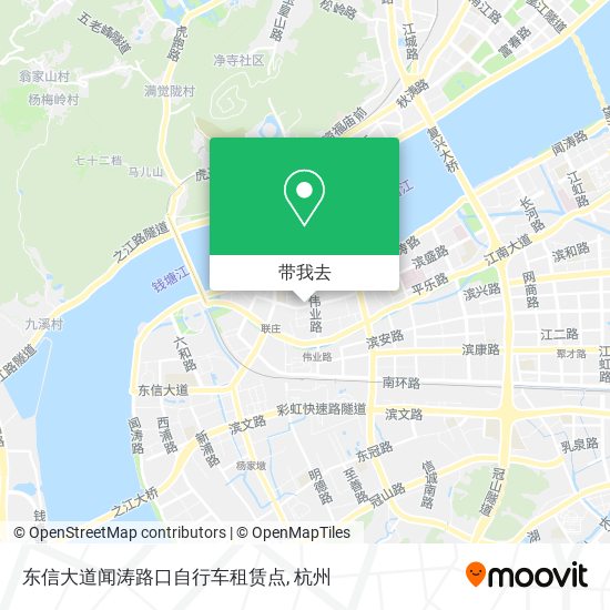 东信大道闻涛路口自行车租赁点地图