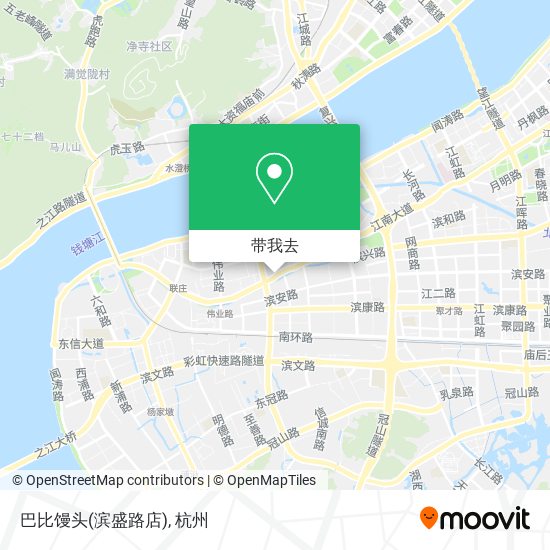 巴比馒头(滨盛路店)地图