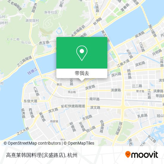 高熹莱韩国料理(滨盛路店)地图