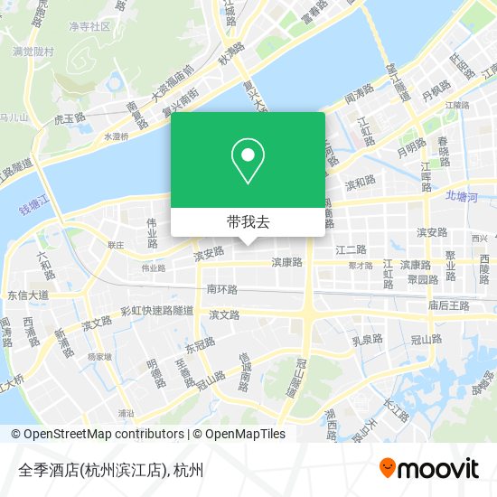全季酒店(杭州滨江店)地图