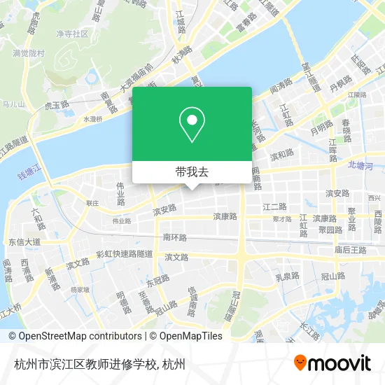 杭州市滨江区教师进修学校地图