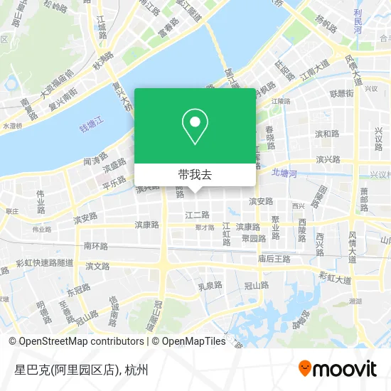 星巴克(阿里园区店)地图
