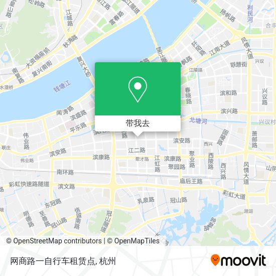 网商路一自行车租赁点地图