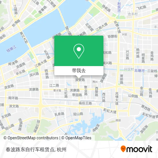 春波路东自行车租赁点地图