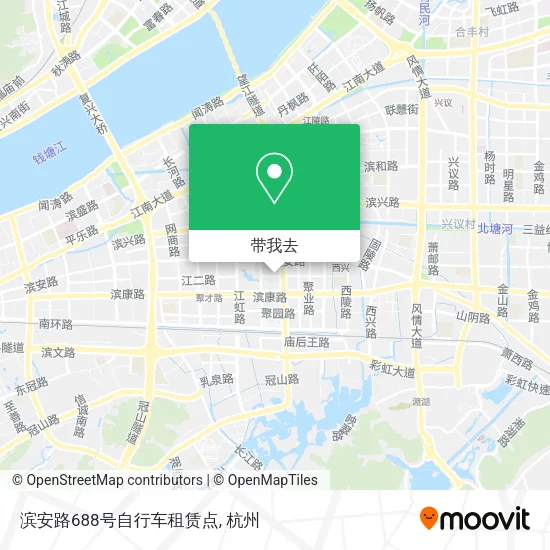 滨安路688号自行车租赁点地图