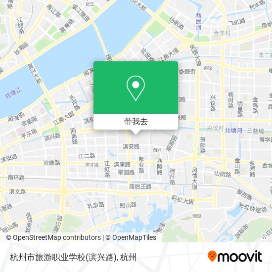 杭州市旅游职业学校(滨兴路)地图
