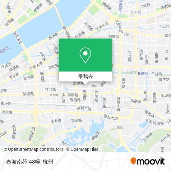春波南苑-48幢地图