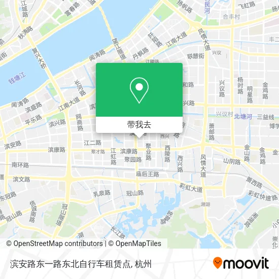 滨安路东一路东北自行车租赁点地图