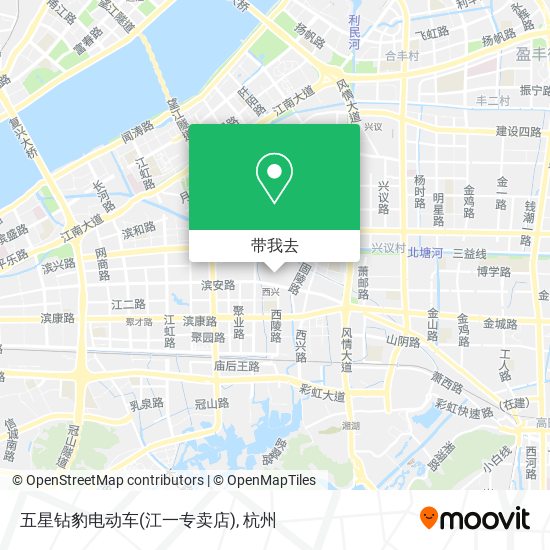 五星钻豹电动车(江一专卖店)地图