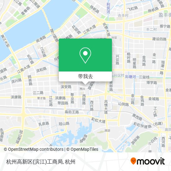 杭州高新区(滨江)工商局地图