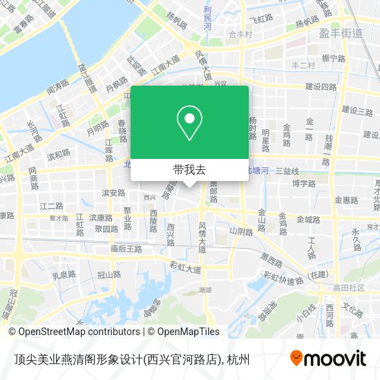 顶尖美业燕清阁形象设计(西兴官河路店)地图