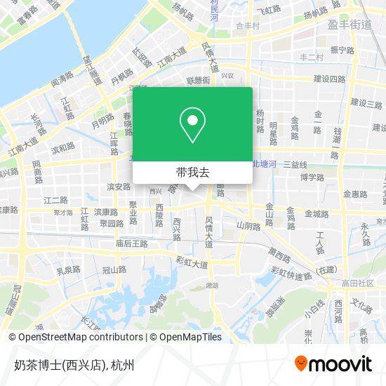 奶茶博士(西兴店)地图