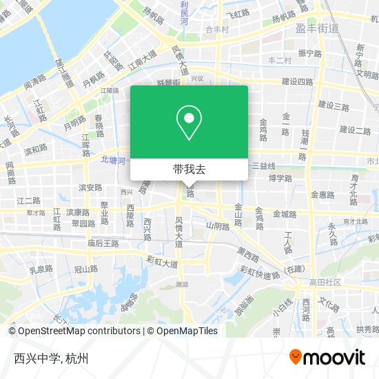 西兴中学地图