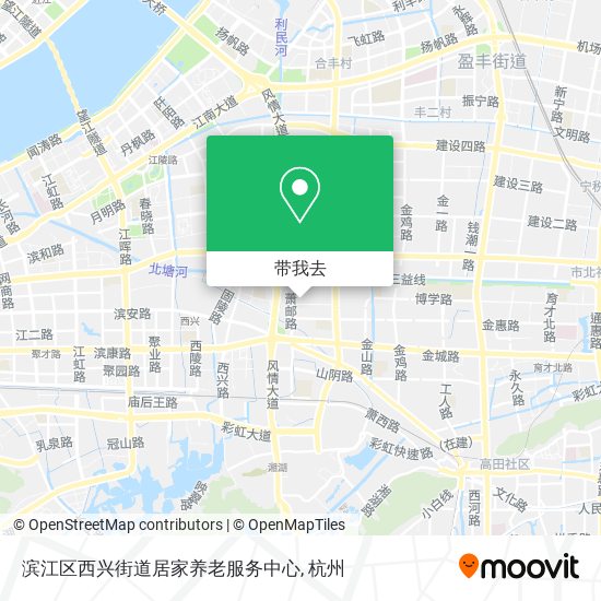 滨江区西兴街道居家养老服务中心地图