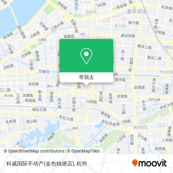 科威国际不动产(金色钱塘店)地图