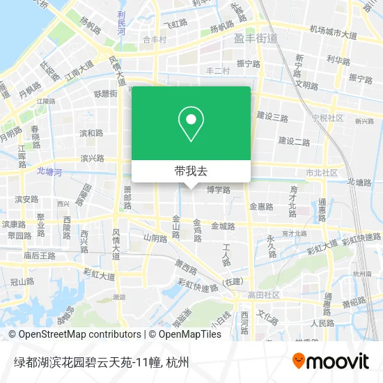 绿都湖滨花园碧云天苑-11幢地图
