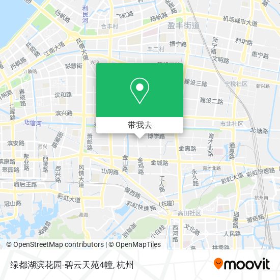 绿都湖滨花园-碧云天苑4幢地图