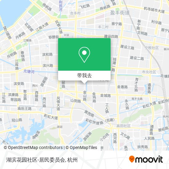 湖滨花园社区-居民委员会地图