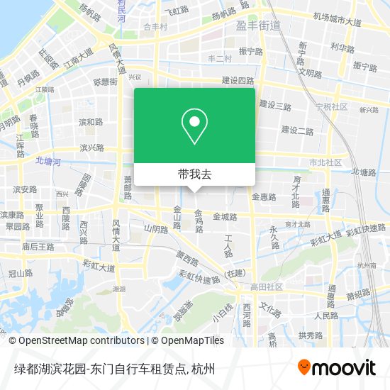 绿都湖滨花园-东门自行车租赁点地图