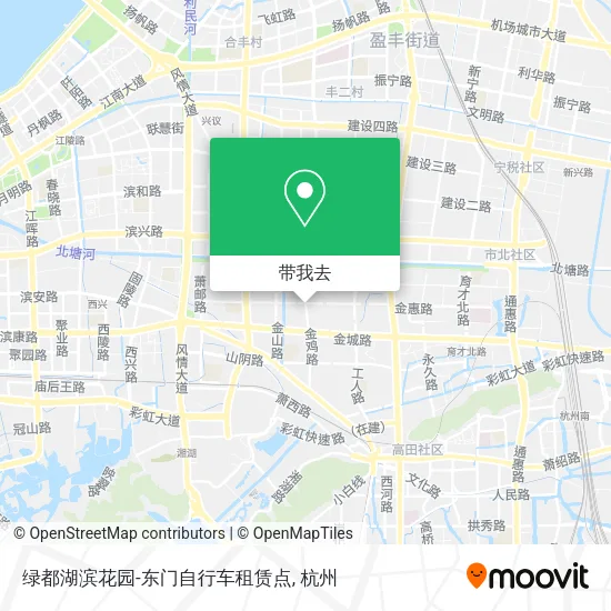 绿都湖滨花园-东门自行车租赁点地图
