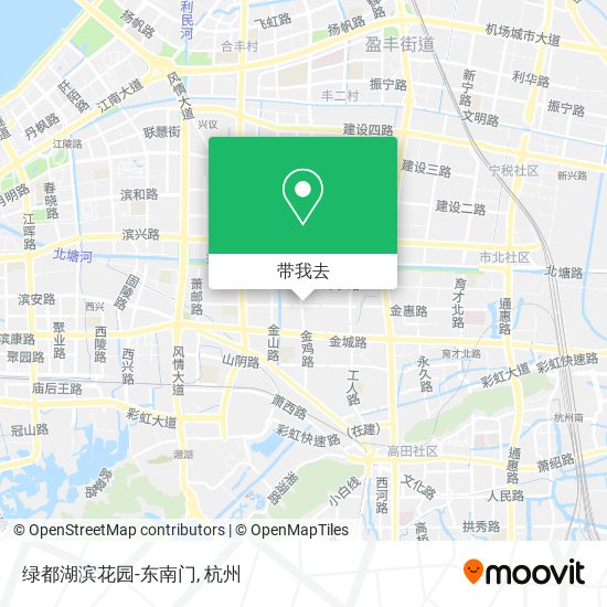 绿都湖滨花园-东南门地图
