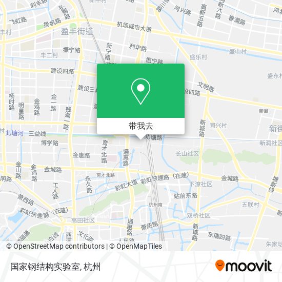 国家钢结构实验室地图