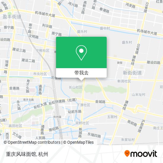 重庆风味面馆地图