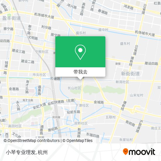 小琴专业理发地图