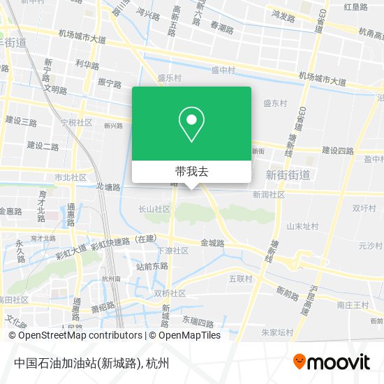 中国石油加油站(新城路)地图