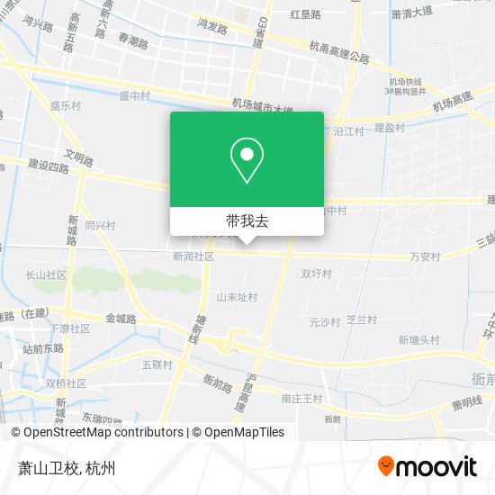 萧山卫校地图