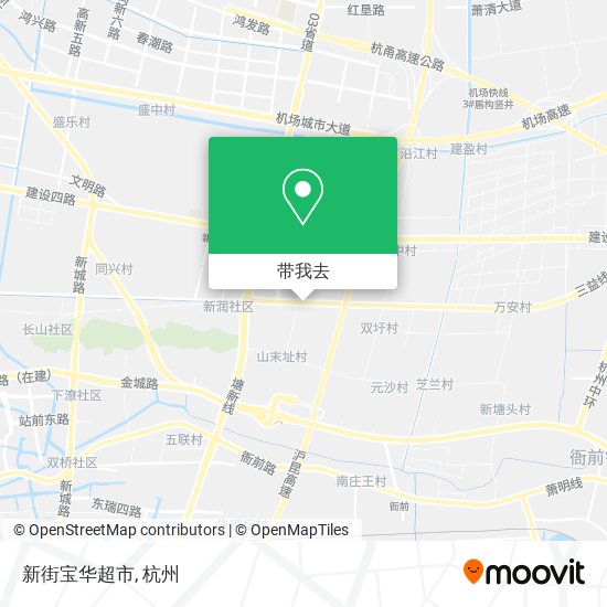 新街宝华超市地图