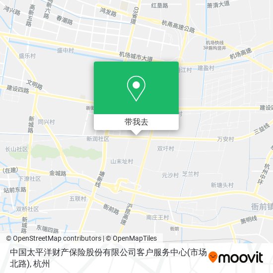 中国太平洋财产保险股份有限公司客户服务中心(市场北路)地图