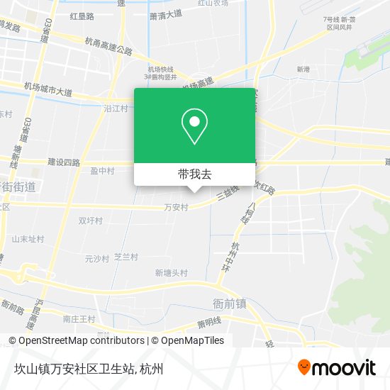 坎山镇万安社区卫生站地图