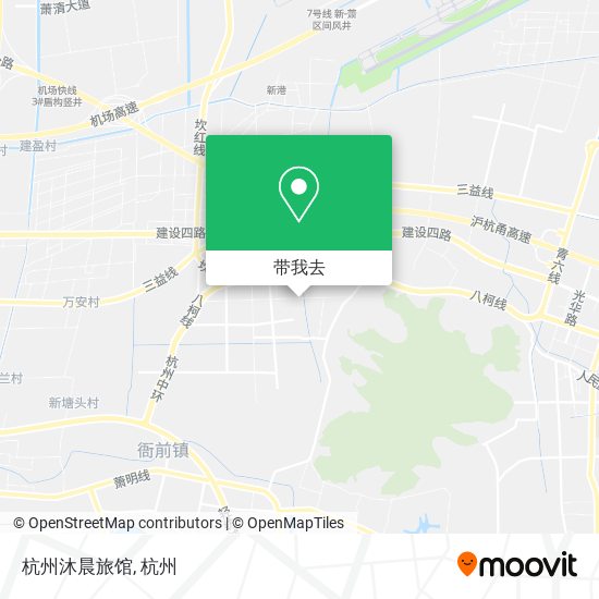 杭州沐晨旅馆地图