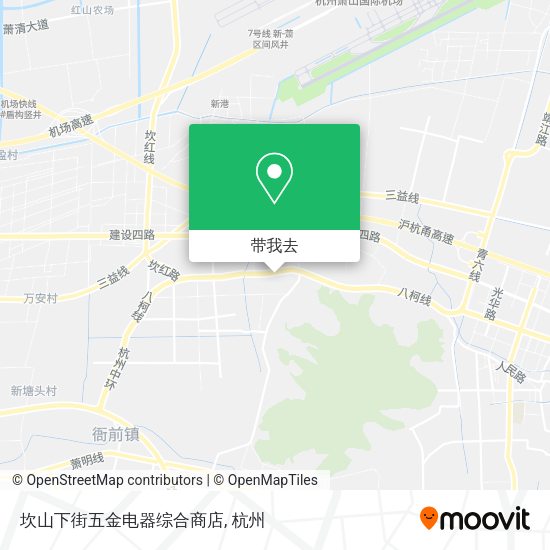 坎山下街五金电器综合商店地图