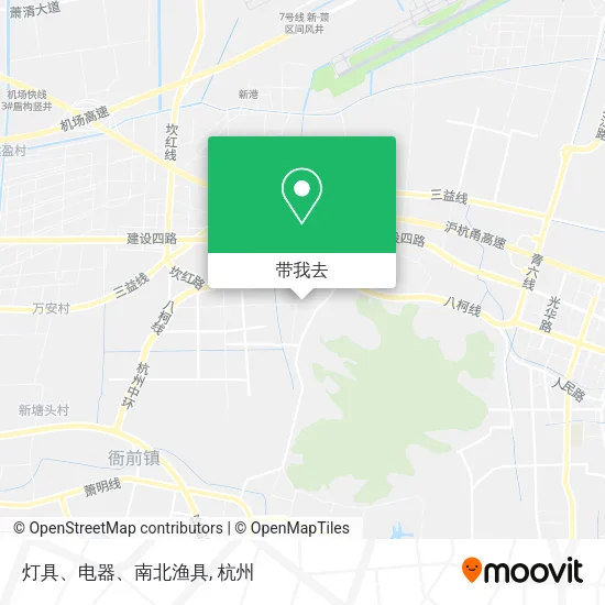 灯具、电器、南北渔具地图