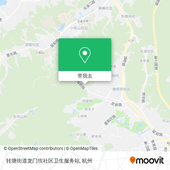 转塘街道龙门坎社区卫生服务站地图
