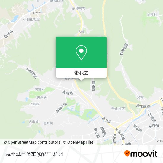 杭州城西叉车修配厂地图