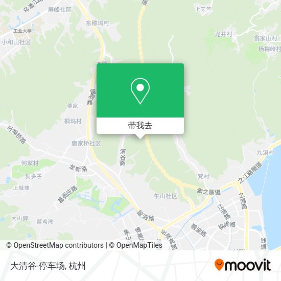 大清谷-停车场地图