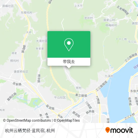 杭州云栖梵径·蓝民宿地图