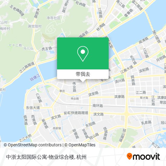 中浙太阳国际公寓-物业综合楼地图