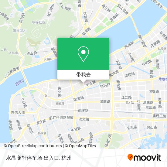 水晶澜轩停车场-出入口地图