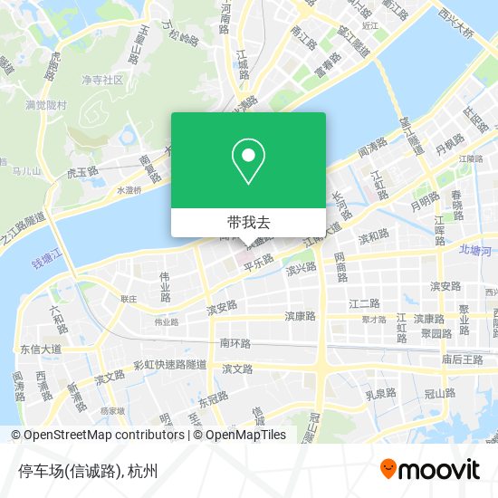 停车场(信诚路)地图