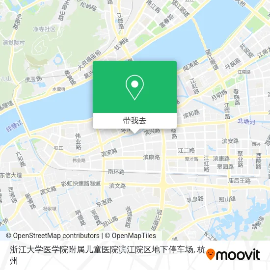 浙江大学医学院附属儿童医院滨江院区地下停车场地图