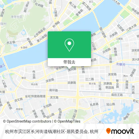 杭州市滨江区长河街道钱潮社区-居民委员会地图
