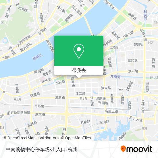 中南购物中心停车场-出入口地图