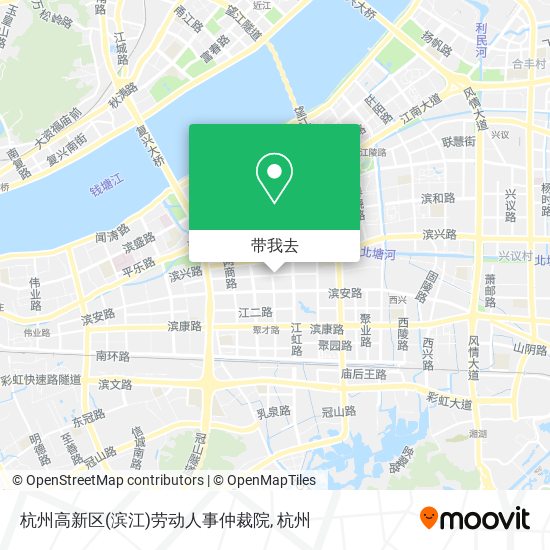 杭州高新区(滨江)劳动人事仲裁院地图