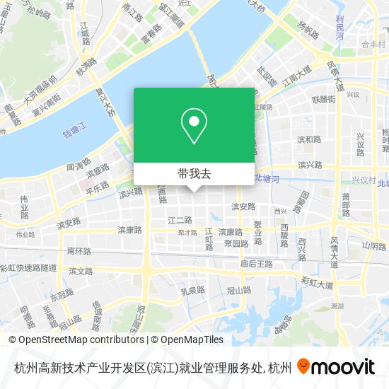 杭州高新技术产业开发区(滨江)就业管理服务处地图
