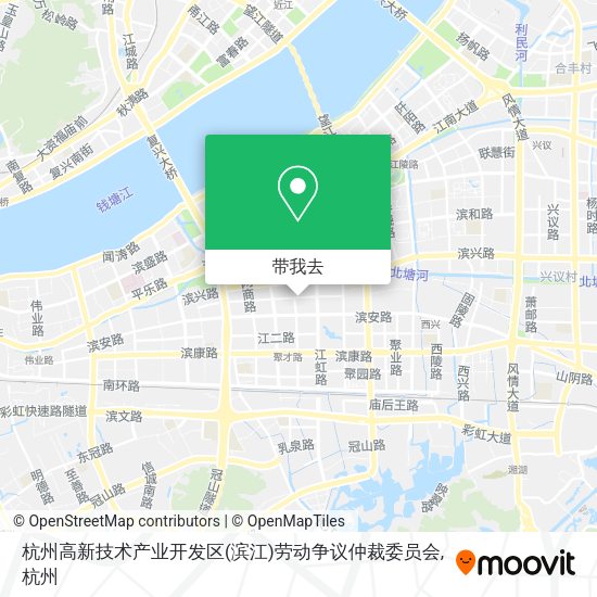 杭州高新技术产业开发区(滨江)劳动争议仲裁委员会地图